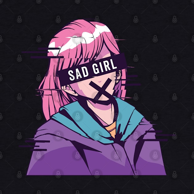 Sad Anime Girl by OnepixArt